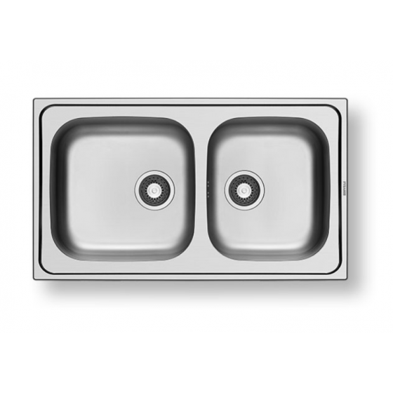 Pyramis Dorian 86X50 2B Ανοξείδωτος Ένθετος Νεροχύτης - 107169701